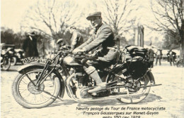MOTO TOUR DE FRANCE 1929 GAUSSARGUES SUR MONET GOYON - Motorräder