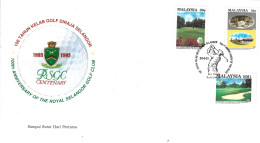 MALAISIE : N°503-5 De 1993 Sur Enveloppe 1er Jour. Golf. - Golf