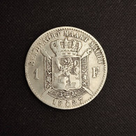 BELGIQUE - LEOPOLD II - 1 FRANC 1887 - 1 Franc