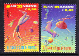 Europa Cept 2002 San Marino 2v ** Mnh SPECIAL PRICE (59471b) Circus - 2002