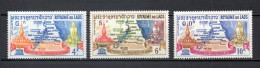 LAOS   N° 94 à 96    NEUFS SANS CHARNIERE    COTE 2.60€     MONUMENTS DE NUBIE - Laos