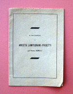  A Ricordo Aniceta Lampugnani Frisetti Vedova Agnelli Commemorazione 1921  - Ohne Zuordnung