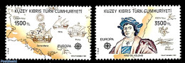 Turkish Cyprus 1992 Europa 2v (from S/s), Mint NH, History - Transport - Various - Europa (cept) - Explorers - Ships A.. - Onderzoekers