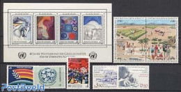 United Nations, Vienna 1986 Yearset 1986 (9v+1s/s), Mint NH, Various - Yearsets (by Country) - Unclassified