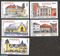 Sweden 1998 Houses 5v, Mint NH, Art - Architecture - Neufs