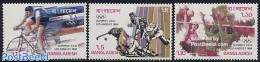 Bangladesh 1984 Olympic Games Los Angeles 3v, Mint NH, Sport - Cycling - Hockey - Olympic Games - Volleyball - Radsport