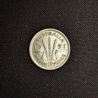 AUSTRALIE - GEORGES VI - 3 PENCE 1951 - TTB+ - Threepence