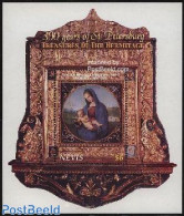 Nevis 2003 Christmas S/s, Mint NH, Religion - Christmas - Art - Paintings - Raphael - Weihnachten