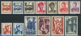 Germany, Saar 1948 Definitives 13v, Mint NH, Science - Various - Mining - Costumes - Industry - Costumes