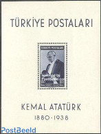Türkiye 1939 Death Of Ataturk S/s, Unused (hinged), History - Politicians - Other & Unclassified