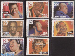 United States Of America 1994 Blues & Jazz 8v, Mint NH, Performance Art - Jazz Music - Music - Popular Music - Unused Stamps