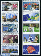Sweden 2000 20th Century 10v, Mint NH, History - Science - Sport - Transport - Various - Europa Hang-on Issues - Unite.. - Unused Stamps