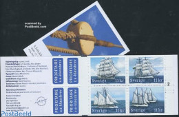 Sweden 2008 Sailing Ships 4v In Booklet, Mint NH, Transport - Ships And Boats - Nuovi