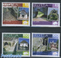 Switzerland 2007 Pro Patria, Roads 4v, Mint NH, Various - Maps - Art - Architecture - Unused Stamps