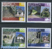 Switzerland 2007 Pro Patria, Roads 4v, Mint NH, Various - Maps - Art - Architecture - Neufs