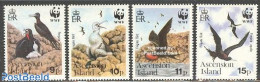 Ascension 1990 WWF, Eagle Fregate Birds 4v, Mint NH, Nature - Birds - World Wildlife Fund (WWF) - Ascensione