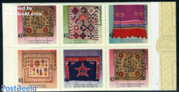 Canada 1993 Textile 10v In Booklet, Mint NH, Various - Stamp Booklets - Textiles - Unused Stamps