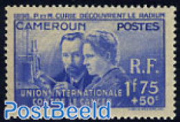 Cameroon 1938 Discovery Of Radium 1v, Mint NH, Health - History - Science - Health - Nobel Prize Winners - Physicians - Premio Nobel