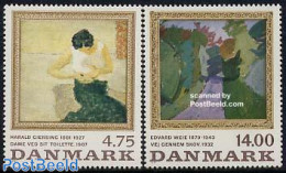 Denmark 1991 Paintings 2v, Mint NH, Art - Modern Art (1850-present) - Ungebraucht