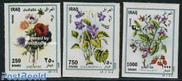 Iraq 2007 Flowers 3v S-a, Mint NH, Nature - Flowers & Plants - Irak