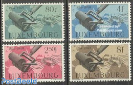 Luxemburg 1949 75 Years U.P.U. 4v, Mint NH, Various - U.P.U. - Maps - Unused Stamps