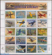 United States Of America 1997 Classic American Aircraft 20v M/s, Mint NH, Transport - Aircraft & Aviation - Nuevos