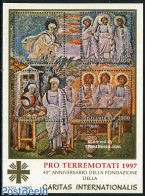 Vatican 1997 Pro Terremotati S/s, Mint NH, Art - Paintings - Unused Stamps