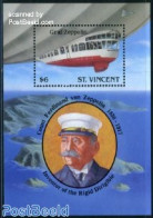 Saint Vincent 1992 Zeppelin S/s, Mint NH, Transport - Zeppelins - Zeppelin