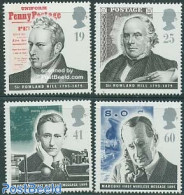 Great Britain 1995 Sir Rowland Hill, Marconi 4v, Mint NH, Science - Inventors - Telecommunication - Stamps On Stamps - Other & Unclassified