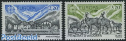 Andorra, French Post 1986 Europa, Environment 2v, Mint NH, History - Nature - Europa (cept) - Animals (others & Mixed).. - Nuevos
