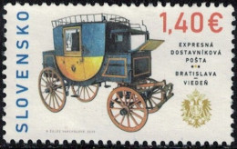 Slovaquie 2023 Used Service De Diligence Express Bratislava Vienne Y&T SK 881 SU - Used Stamps