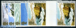 Great Britain 1981 LANDSCAPES 5V GUTTERS, Mint NH - Unused Stamps
