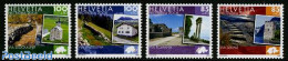 Switzerland 2008 Pro Patria, Cultural Routes 4v, Mint NH, Various - Maps - Tourism - Art - Castles & Fortifications - Unused Stamps