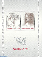 Denmark 1992 Nordia 94 S/s, Mint NH, Philately - Art - Paintings - Sculpture - Unused Stamps