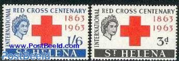 Saint Helena 1963 Red Cross 2v, Mint NH, Health - Red Cross - Rode Kruis