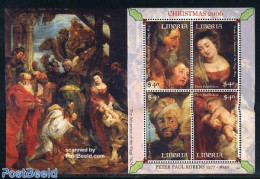 Liberia 2006 Christmas, Rubens 4v M/s, Mint NH, Religion - Christmas - Art - Paintings - Rubens - Noël