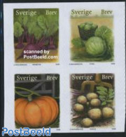 Sweden 2008 Autumn Fruits 4v S-a, Mint NH, Health - Nature - Food & Drink - Fruit - Ongebruikt