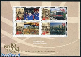 Singapore 1994 Singpex 94 S/s, Mint NH, Transport - Railways - Trenes