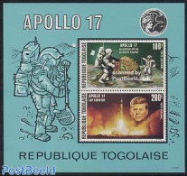 Togo 1973 Apollo 17 S/s, Mint NH, Transport - Space Exploration - Togo (1960-...)