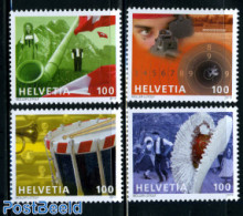 Switzerland 2010 Traditions 4v, Mint NH, Performance Art - Sport - Various - Dance & Ballet - Music - Mountains & Moun.. - Unused Stamps