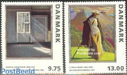 Denmark 1997 Paintings 2v, Mint NH, Art - Modern Art (1850-present) - Paintings - Unused Stamps