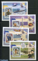 Congo Dem. Republic, (zaire) 2012 Charles De Gaulle 4 S/s, Mint NH, History - Transport - Politicians - Aircraft & Avi.. - Airplanes