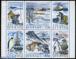 Sweden 1989 Polar Exploration 6v [++], Mint NH, Nature - Science - Transport - Birds - Penguins - The Arctic & Antarct.. - Neufs