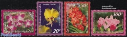 French Polynesia 1998 Orchids 4v, Mint NH, Nature - Flowers & Plants - Orchids - Ungebraucht
