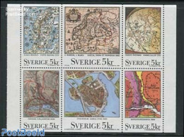 Sweden 1991 Maps 6v, Mint NH, Various - Maps - Ungebraucht