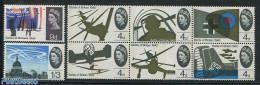 Great Britain 1965 Battle Of Britain 8v, Phosphor (2v+[++]), Mint NH, History - Transport - Militarism - Aircraft & Av.. - Unused Stamps