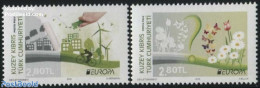 Turkish Cyprus 2016 Europa, Think Green 2v, Mint NH, History - Nature - Science - Sport - Various - Europa (cept) - Bi.. - Milieubescherming & Klimaat