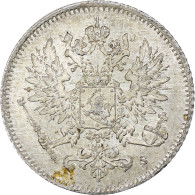 Finlande, Nicholas II, 25 Penniä, 1916, Helsinki, Argent, SUP, KM:6.2 - Finlande