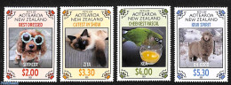 New Zealand 2023 Domesic Animals 4v, Mint NH, Nature - Birds - Cats - Cattle - Dogs - Ongebruikt