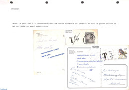 Netherlands 1987 2 Postage Due Cards, See Description (in Dutch), Postal History - Briefe U. Dokumente